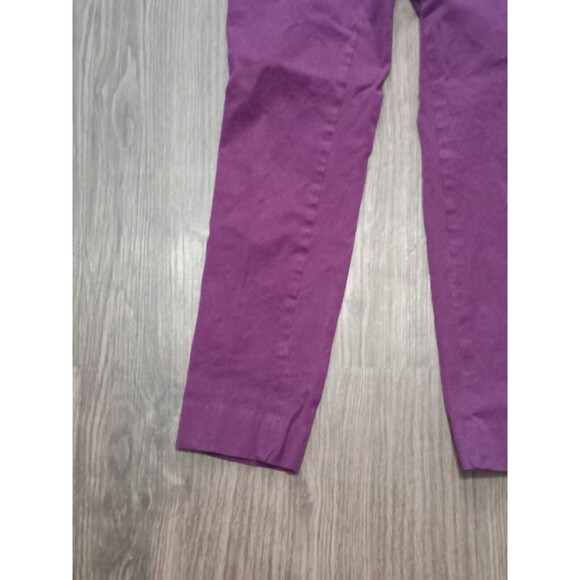 Banana Republic Sloan Fit Pant Trousers Womans 2 Dark Plum Purple Ankle Midrise - Picture 2 of 10